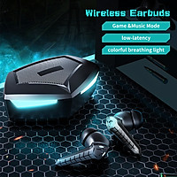 BT Wirelessly Earbuds Game / Music Mode Low Latency Gaming Headphones with Charging Case In-Ear Headset Precise Touch