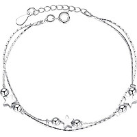 Lắc Tay Tiểu Linh Lan Bạch Kim Showfay Jewelry TB0035 - Bạc