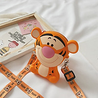 Túi đeo chéo mini Silicon hình HELLO KITTY dễ thương phong cách Hàn Quốc cho bé gái TX18