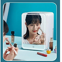 Tủ lạnh 12L tích hợp gương và đèn LED, hiển thị nhiệt độ SAST- Tủ lạnh mini cao cấp đựng mỹ phẩm