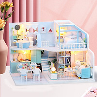 Mô Hình Nhà Gỗ DIY - Crush Blue K057 ( Tặng Kèm Keo + Bộ Dụng Cụ )