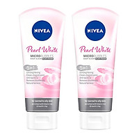 Bộ 2 Sữa rửa mặt NIVEA Pearl White Đất Sét giúp trắng da ngọc trai (100g*2)
