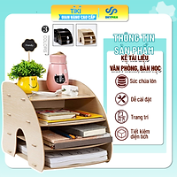 Kệ bàn học hình Cong - bàn làm việc nhỏ gọn, tiện ích - Kệ đựng hồ sơ tài liệu để bàn - Kệ sách mini - Kệ lưu trữ tài liệu giấy A4, A5 bằng gỗ - Vui lòng chọn Mẫu