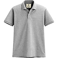 Áo thun nam Polo cổ bẻ PiGo chuẩn phong cách AB19 (xám)
