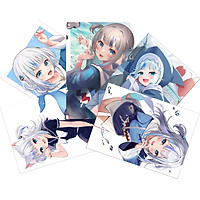 SET 3 Tranh Poster Gawr Gura-Hololive A4 21cmx30cm