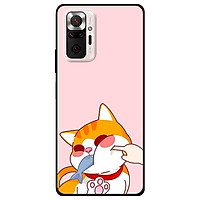 Ốp lưng dành cho Xiaomi Xiaomi Redmi Note 10 - Redmi Note 10 Pro - mẫu Mèo Ăn Cá