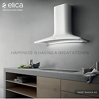 Máy Hút Mùi Âm Tủ Elica Ý - SWEET WHITE F/85 - PRF0043030 - Hàng Chính Hãng