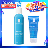 Bộ Sản Phẩm Xịt Khoáng Làm Sạch Và Giảm Bóng Nhờn Cho Da Dầu Mụn La Roche-Posay Serozinc 150ml