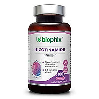 *Flash Sale* B3 Nicotinamide 500 mg 100 Capsules - Natural Flush-Free Vitamin Formula | Gluten-Free Nicotinic Amide Niacin | Skin Health and Healthy Cell Repair Support