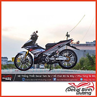 Tem Xe Máy - Tem Trùm Dành Cho Exciter 150 Xspeed Đỏ Bạc Đen - Decal Candy