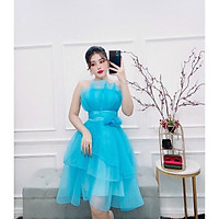 Đầm dự tiệc xếp tầng cúp ngực hoa eo TRIPBLE T DRESS - MS17Y- Size M/L