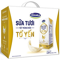 Thùng 24 Hộp Sữa Tươi Tiệt Trùng Chứa Tổ Yến Vinamilk 110ml