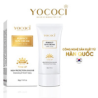 Kem chống nắng Yococi giúp ngăn tia UVA/UVB, nâng tone lâu trôi Perfect Sun Cream SPF50+ PA++++ 50g