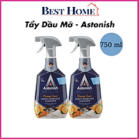 Nước tẩy bếp hương cam Astonish vệ sinh các bề mặt bếp, tủ bếp, máy hút khói/hút mùi, khu vực chế biến thức ăn, vệ sinh