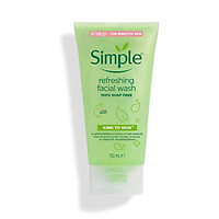 Gel Rửa Mặt Simple Dịu Nhẹ Cho Da Nhạy Cảm Kind To Skin Refreshing Facial Wash 150ml