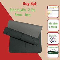 Thảm Yoga Định Tuyến Cao Cấp, Thảm Tập Yoga, Tập Gym 2 Lớp Chất Liệu TPE + Dây Buộc Thảm + Túi Đựng Thảm Cao Cấp (Túi giao màu ngẫu nhiên).