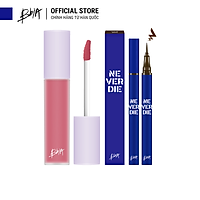 Combo Son Kem Lì Bbia Never Die Tint version 1,2 + Bút kẻ mắt eyeliner never die 5g