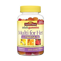 Nature Made Multi for Her Plus Omega-3 Adult Gummies, 90 Count