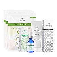Bộ ngừa mụn da mặt Truesky Premium M02 gồm 1 serum ngừa mụn tràm trà 20ml + 1 sữa rửa mặt than hoạt tính 60ml + 3 miếng mặt nạ dưỡng da Truesky