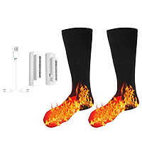 3.7V Heated Socks Foot Warmers for Men And Women, Electric Heating Socks, Washable Battery Heated Socks for Winter
