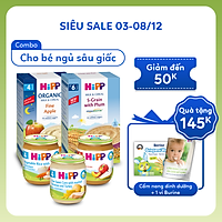Combo ăn dặm HiPP Organic số 6: Dành cho bé ngủ sâu giấc