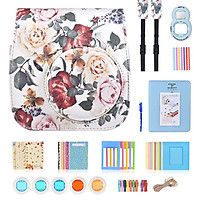 Bộ phụ kiện 10 trong 1 dành cho Fujifilm Instax Mini 8/8 + / 8s / 9 Bao gồm Hộp đựng máy ảnh / Dây đeo / Gương chụp ảnh tự sướng / Bộ lọc / Album