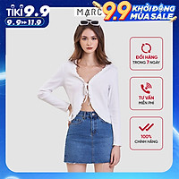 Áo nữ MARC FASHION cardigan cột nơ viền bèo