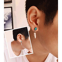Khuyên tai tròn Chrome bạc Thái S925