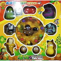Bộ xếp hình Zombie hoa quả nổi giận chạy cót (mẫu ngẫu nhiên)