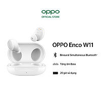 Tai nghe Không Dây True Wireless OPPO Enco W11 | Công Nghê Buletooth 5.0 | Tăng Âm Bass | Pin Lên Đến 20 Giờ | Chống Bụi IP55 Và Chống Nước | Hàng Chính Hãng