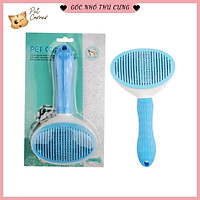 Lược chải lông chuyên dụng có nút bấm nhả lông cho thú cưng (Lược chải lông, gỡ rối lông cho chó mèo)