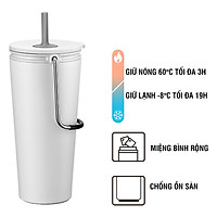 Bình giữ nhiệt có ống hút Lock&Lock Bucket Tumbler with Straw LHC4268