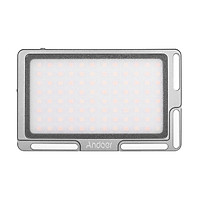 Tâm Đèn LED Nhiếp Ảnh Andoer Với Dải Ánh Sáng 3500K - 5700K Pin Đi Kèm (2800mAh) Và Màn Hình Oled (1/4 Inch) Cho Máy Ảnh Dslr/Điện Thoại Thông Minh Xám (96 Bóng LED)