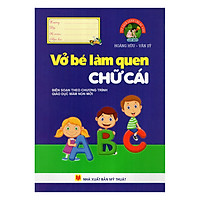 TSDCBVL1 – Vở Bé Làm Quen Chữ Cái