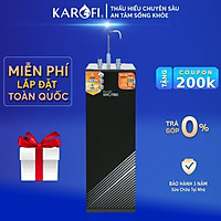 Máy lọc nước có chế độ lạnh, 7 lõi lọc hàng chính hãng Karofi Livotec 600, Màng RO 100GDP Hàn Quốc
