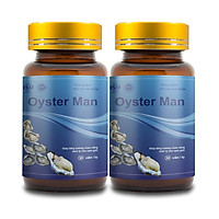 Combo 2 Tinh Chất Hàu Biển OYSTER MAN Cải Thiện Xuất Tinh Sớm, Yếu Sinh Lý (2 Hộp x 30 Viên)
