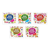 Sách – Combo 5 cuốn Bộ sưu tập 200 sticker Toán, số đếm, tư duy logic, vương quốc khủng l