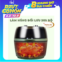Nồi chiên không dầu NỊNESHIELD 8L 1500W mặt kính, có tay đảo, bảo hành 12 tháng (CƠ-ĐIỆN TỬ)