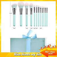 Bộ cọ trang điểm, Sét Cọ Trang Điểm Mười Hai Món Cá Nhân Siêu Tiện Lợi Cao Cấp Tặng Kèm Bao Đựng