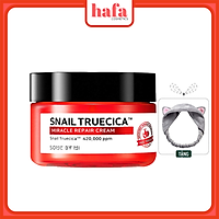Kem Dưỡng Ẩm Phục Hồi, Cải Thiện Sẹo Lõm Chiết Xuất Ốc Sên Some By Mi Snail Truecica Miracle Repair Cream 60g + Tặng Kèm 1 Băng Đô Tai Mèo Xinh Xắn ( Màu Ngẫu Nhiên)