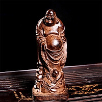 Tượng phật bằng gỗ khắc chữ maitreya