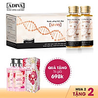 Mua 2 Tặng 2 - 2 Hộp Collagen ADIVA 14 Chai x30ml Tặng 2 Hộp Sữa Tắm ADIVA Sweet Memories 400ml