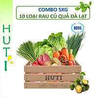 COMBO 5KG TIẾT KIỆM - 10 LOẠI RAU CỦ SẠCH ĐÀ LẠT - HUTI - RC05
