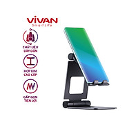 Giá Đỡ Điện Thoại/Máy Tính Bảng Kim Loại VIVAN VH01 Điều Chỉnh Linh Hoạt 270 Độ & Dễ Dàng Gấp Gọn - Hàng Chính Hãng