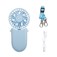 Necklace Fan Mini handheld fan USB Pocket Fan with Rope Mini Portable Fan 3 Speed Adjustable for Travel Office Room