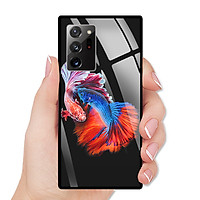 Ốp Lưng Điện Thoại SAMSUNG GALAXY NOTE 20 ULTRA - Mặt Lưng Kính Cường Lực - 0222 FISHCOUPLE - Hàng Chính Hãng