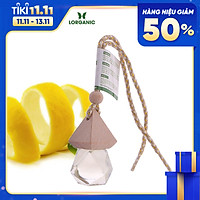 Tinh dầu bưởi Lorganic treo xe hơi, tủ áo (10ml) / Tinh dầu thiên nhiên nguyên chất/ Hương thơm thanh mát, nhẹ nhàng/ Thanh lọc hông khí, thư giãn tinh thần, khử mùi hiệu quả.