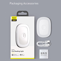 Xiaomi youpin Baseus Đèn đọc sách trên ô tô có thể sạc lại Đèn LED từ tính Tạo kiểu tự động Đèn ngủ Đèn chiếu sáng nội thất ô tô Đèn trần