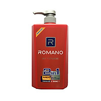 Bộ 2 chai Tắm Gội 2in1 Romano Attitude (650ml*2)+ Tặng 10 gói dầu gội Romano