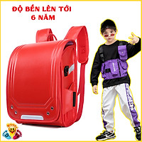 Cặp Chống Gù Dáng Hộp Cao Cấp Nhật Bản,Balo Chống Gù Cho Học Sinh Tiểu Học Trung Học Có Phản Quang Và Độ Bền Lên Tới 6 Năm E97